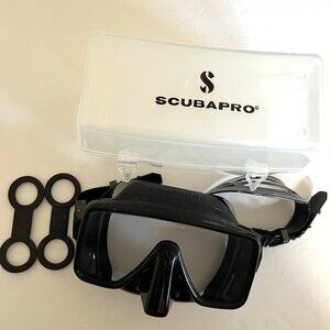 Scubapro Frameless Black Silicone Mask In Plastic Case 24.340.110